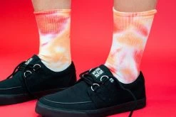 TSK1106 Vegan Tie-Dye Orange Crew Sock