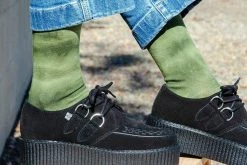 TSK1107 Vegan Tie-Dye Avocado Women's Crew Sock