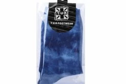 TSK1110 Tie-Dye Blue Women's Crew Sock Vegan