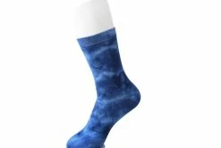 TSK1110 Tie-Dye Blue Women's Crew Sock Vegan