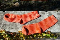 TSK1111 Tie-Dye Tangerine Women's Crew Sock Vegan