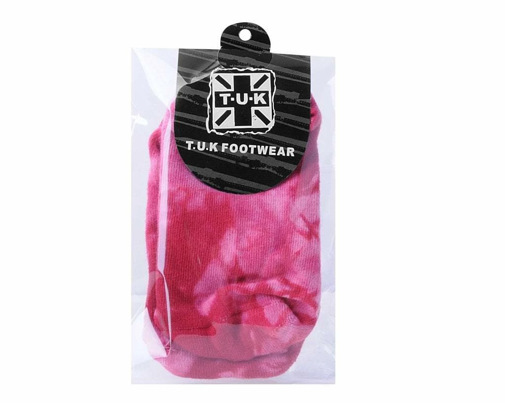 TSK1113 Tie-Dye Red No-Show Sock Vegan