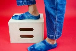 TSK1115 Tie-Dye Blue No-Sock