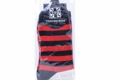 TSK1121 Red & Black Stripe T.U.K Men's Sock