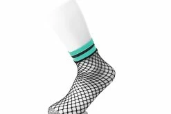 TSK1122 Multi-color Band Fishnet 5-Pk Sock Women