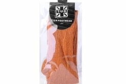 TSK1129 Women Orange Ribbed Glitter Sock