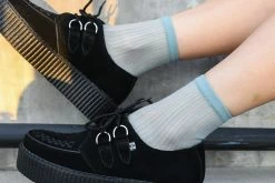 TSK1133 5-pk Ribbed Pastel Sock