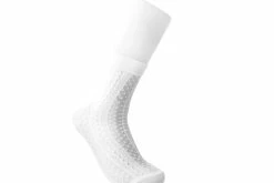 TSK1138 Women's Sheer White Stripe & Polka Dot Sock