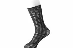 TSK1139 Women Black Mesh Sock
