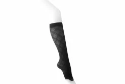 TSK1140 Black Over-The-Knee Mesh Sock