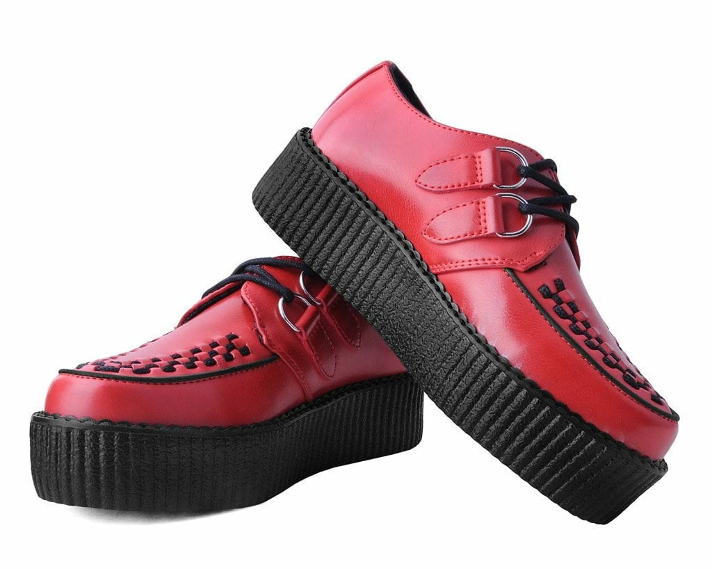V3010 Women Red Brush-Off Mondo Creeper