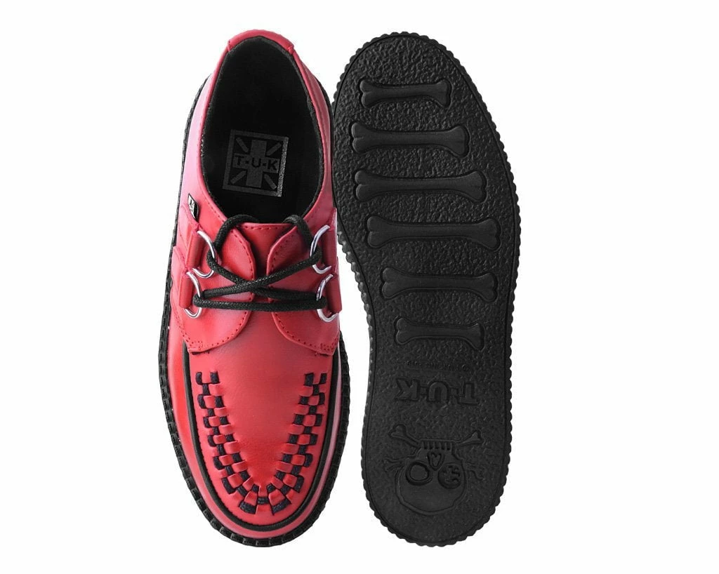 V3010 Women Red Brush-Off Mondo Creeper