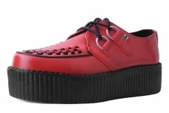 V3010 Women Red Brush-Off Mondo Creeper