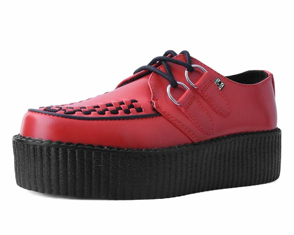 V3010 Women Red Brush-Off Mondo Creeper