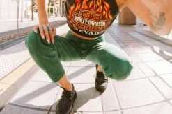 V3011 Black Glitter D-Ring Mondo Creeper Women