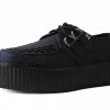 V3011 Black Glitter D-Ring Mondo Creeper Women