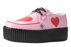 V3027 Back In Stock Pink & Red Heart Mondo Creeper