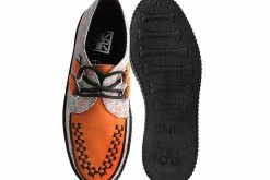 V3035 Orange & Beige Floral D-Ring Viva Creeper Women