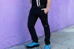 V3073 Dusty Blue Faux Suede Mondo Creeper