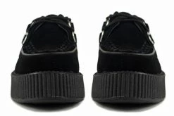 V7757 Black Suede Viva Mondo Creepers Women