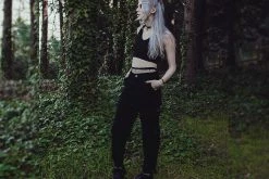 V9685 Black & Purple Leopard Monk Buckle Viva Mondo Creeper