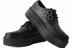 V9745 Black Glow Spiderweb Mondo Creeper Women