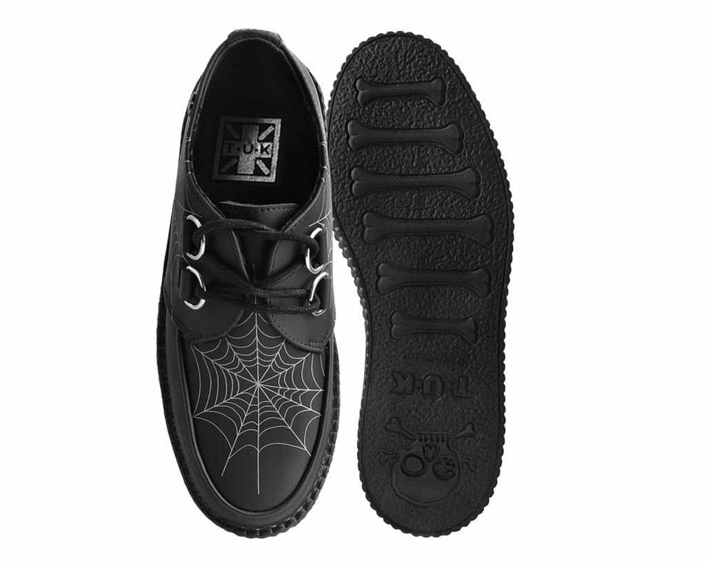 V9745 Black Glow Spiderweb Mondo Creeper Women