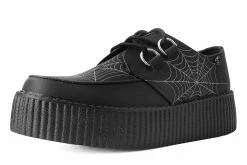 V9745 Black Glow Spiderweb Mondo Creeper Women