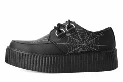 V9745 Black Glow Spiderweb Mondo Creeper Women