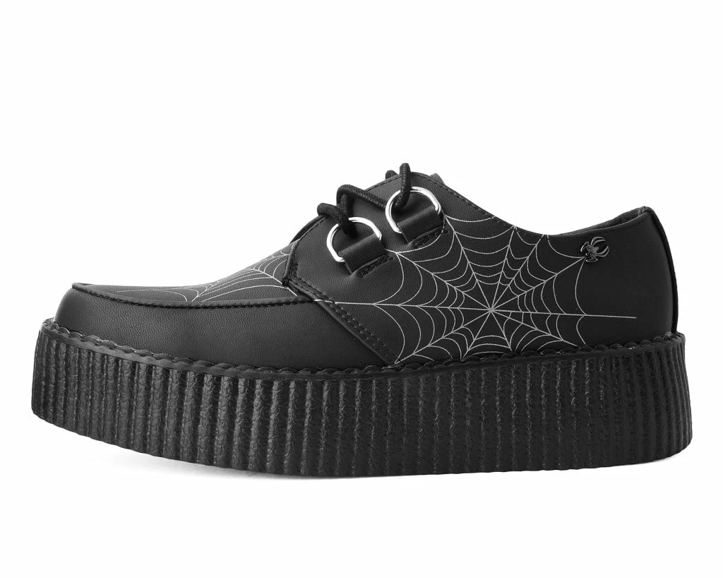V9745 Black Glow Spiderweb Mondo Creeper Women