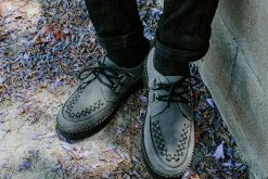 V9763 Men Charcoal Suede Viva Mondo Creeper
