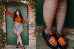 V9817 Black & Orange TUKskin™ Viva High Creeper Women