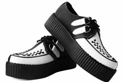 V9904 Black & White Split Personality Creeper Women