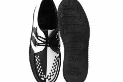 V9904 Black & White Split Personality Creeper Women