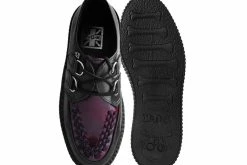 V9977 Black & Burgundy Rub-Off TUKskin⢠Mondo Creeper Women