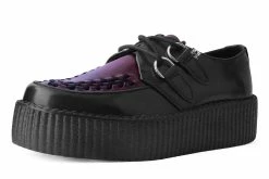 V9977 Black & Burgundy Rub-Off TUKskin™ Mondo Creeper Women