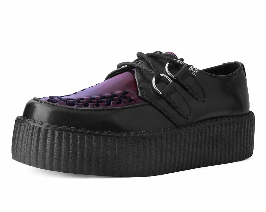 V9977 Black & Burgundy Rub-Off TUKskin⢠Mondo Creeper Women
