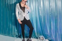 V9981 Women Grey Faux Suede Interlace Mondo Creeper