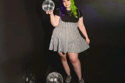 V9981 Women Grey Faux Suede Interlace Mondo Creeper